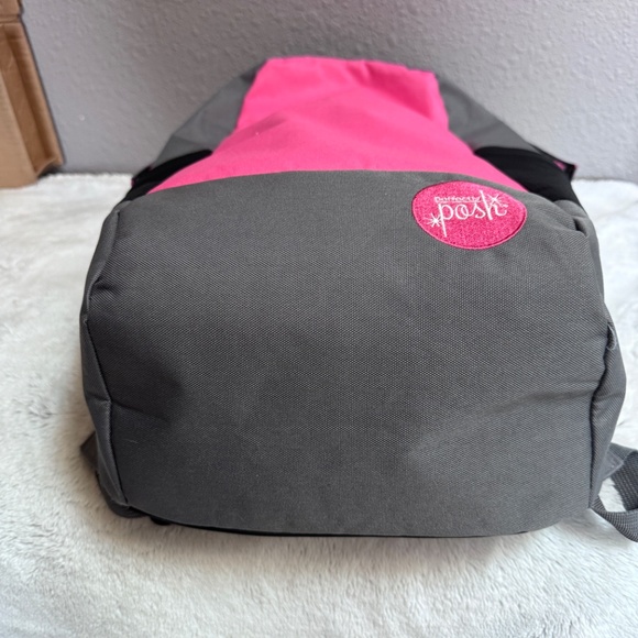 Perfectly Posh~Stylish pink, gray and black backpack~NWOT - Picture 12 of 14